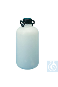Bild von Ballonflasche (Abklärflaschen) HDPE mit Gewinde für Ablasshahn 3/4'' 5000 ml